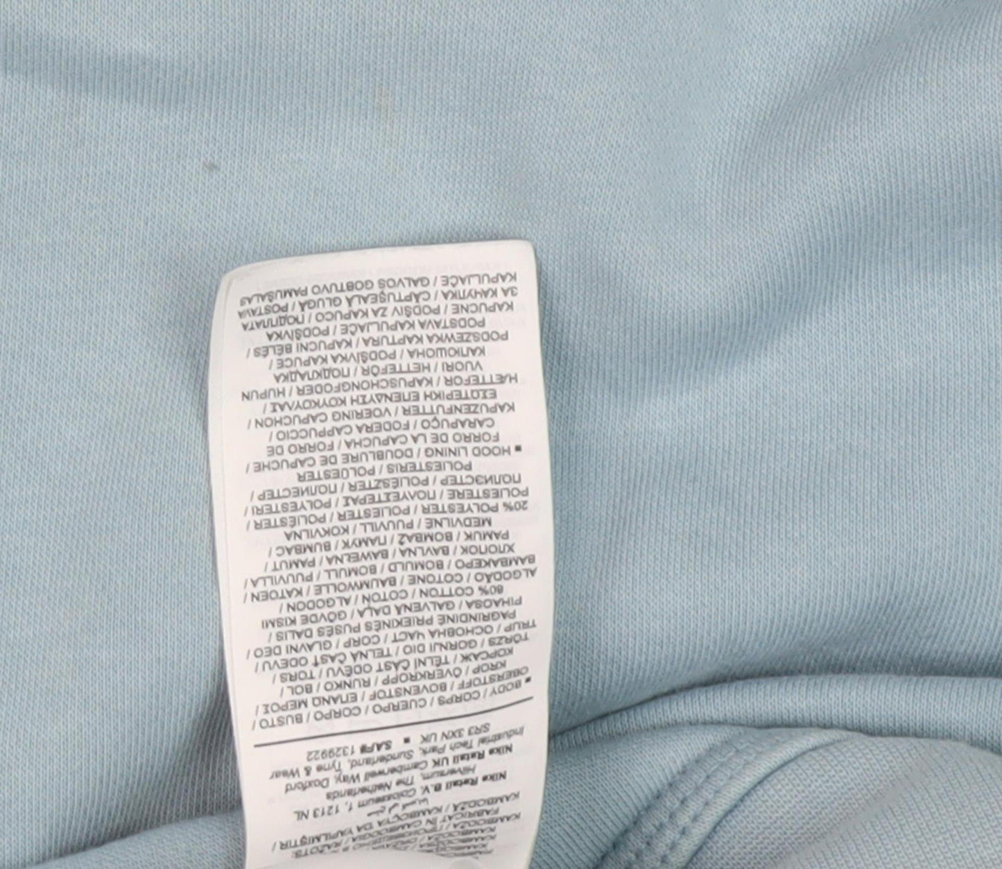 Nike Unisex Blue XL Pullover Hoodie - Casual & Training