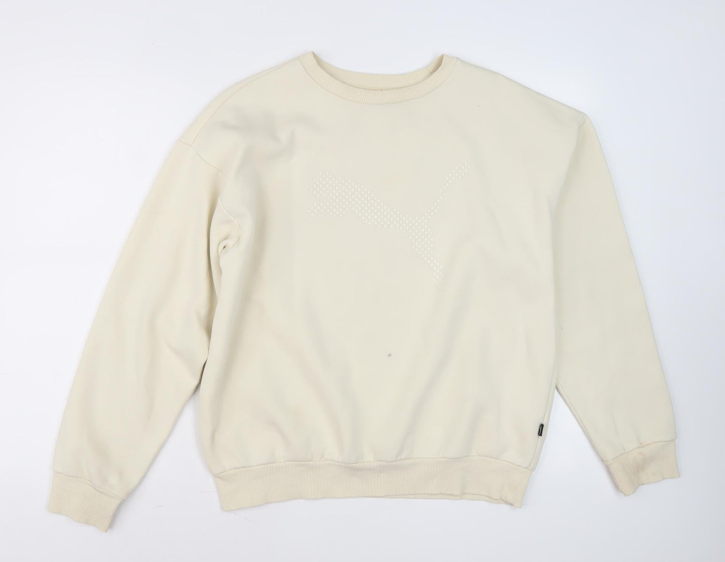 Womens UK Size 12 PUMA Beige Pullover Sweatshirt