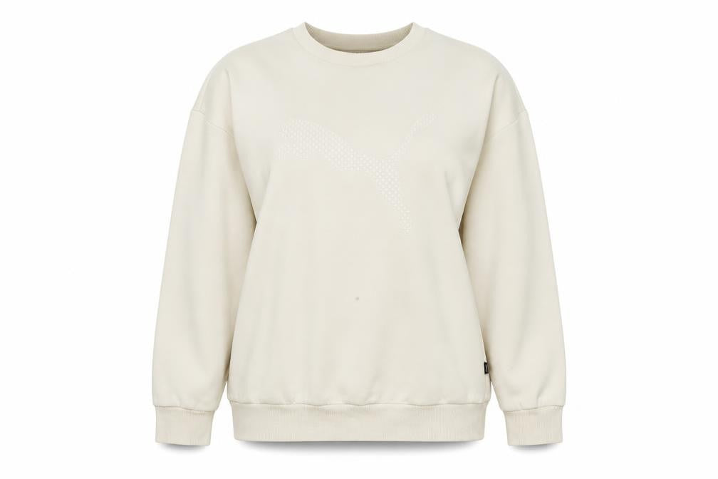 Womens UK Size 12 PUMA Beige Pullover Sweatshirt
