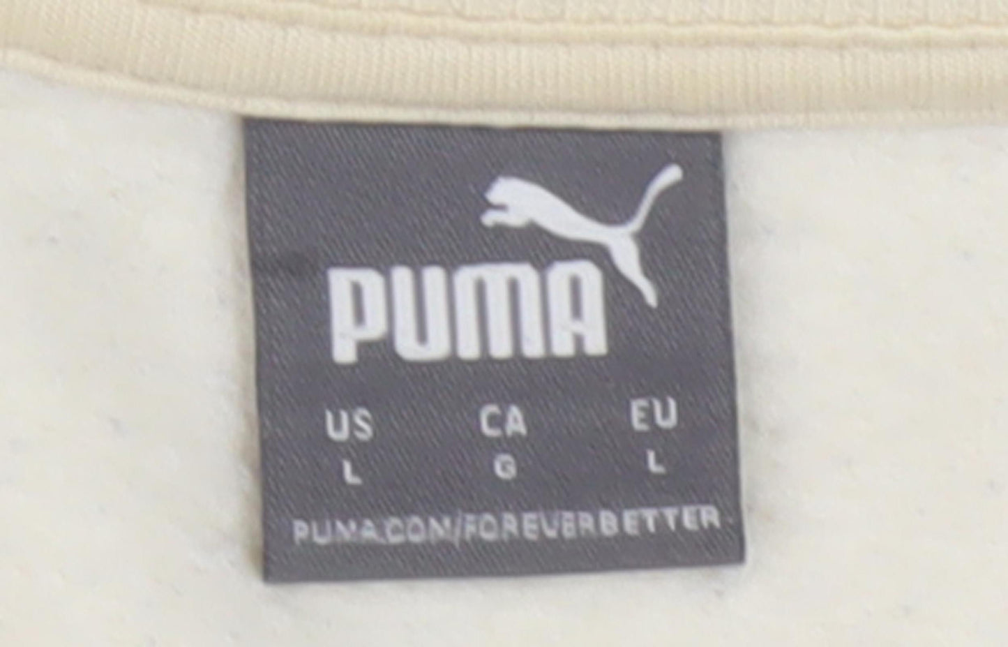 Womens UK Size 12 PUMA Beige Pullover Sweatshirt