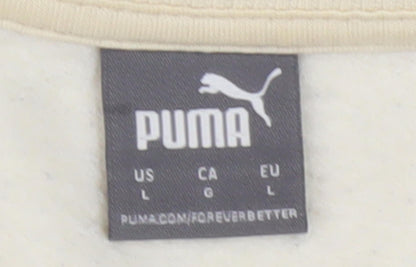 Womens UK Size 12 PUMA Beige Pullover Sweatshirt