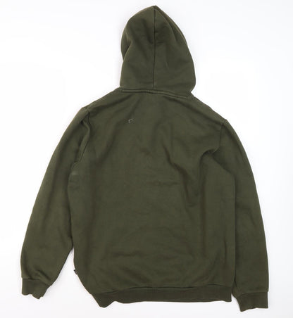Mens UK Size M PUMA Green Pullover Hoodie