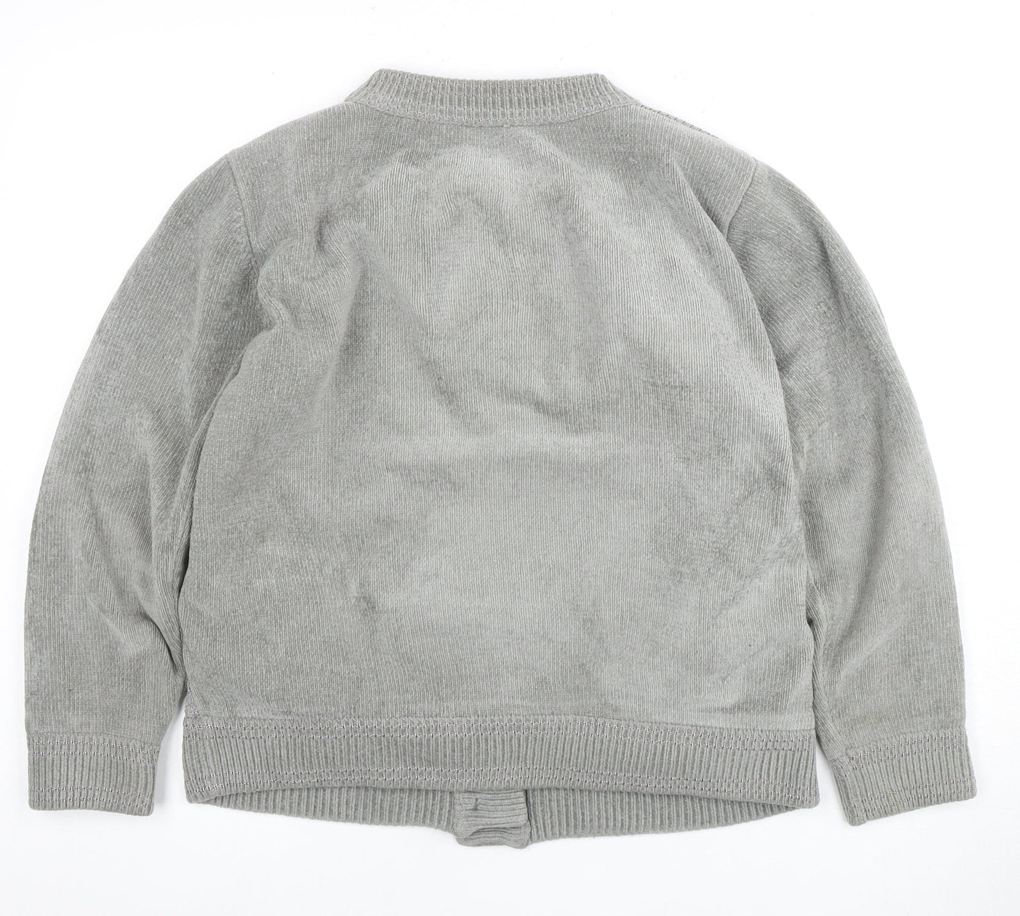 Womens UK Size L Reflect Grey Cardigan Jumper