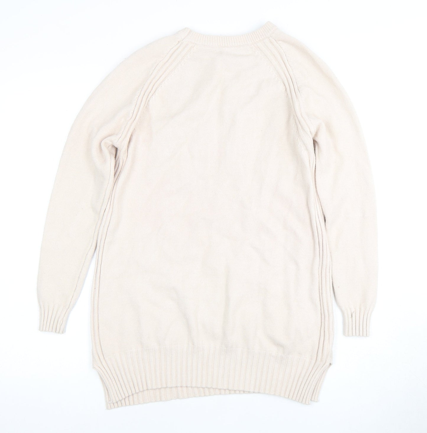 Womens UK Size XL BUISDAEI Beige Pullover Jumper