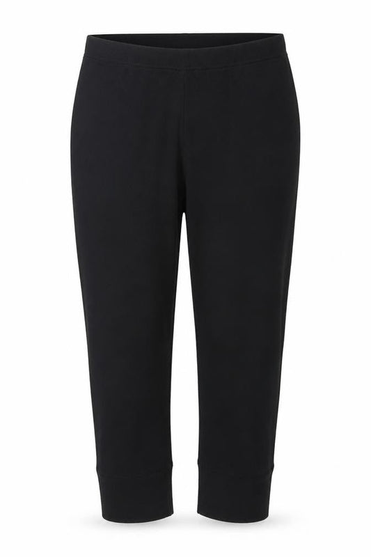 Front view of Trespass unisex black trousers l polyester