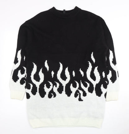 Womens UK Size 12 H&M Divided Black Pullover Jumper