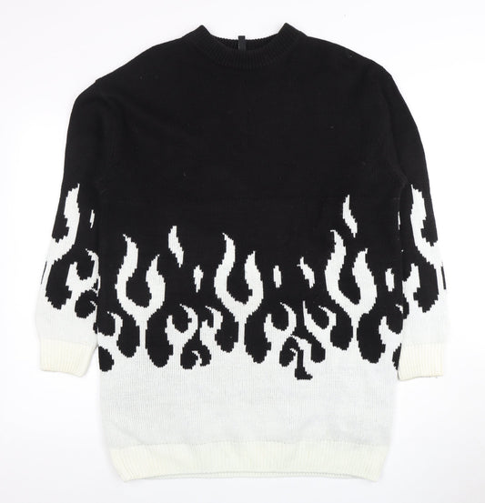 Womens UK Size 12 H&M Divided Black Pullover Jumper