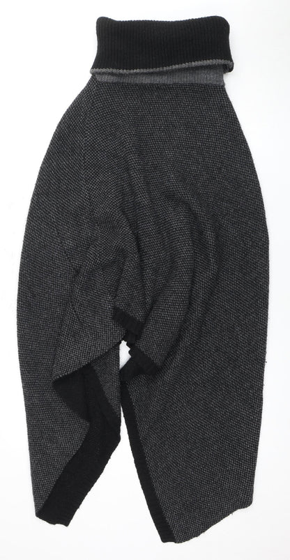 Womens UK Size One Size COCOGIO Black Cape Jumper