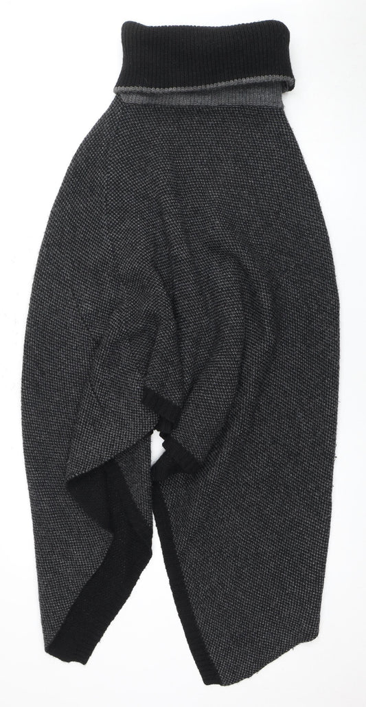 Womens UK Size One Size COCOGIO Black Cape Jumper