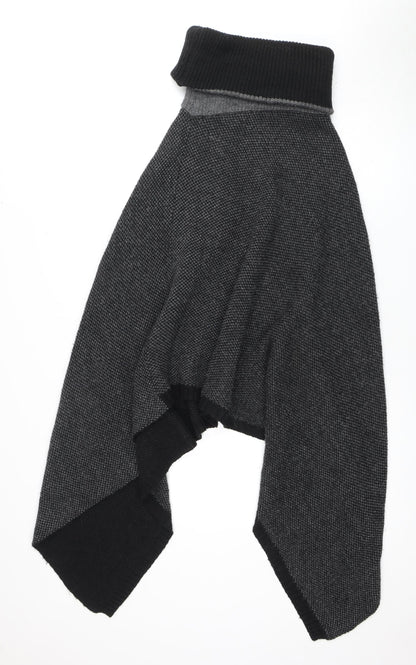 Womens UK Size One Size COCOGIO Black Cape Jumper