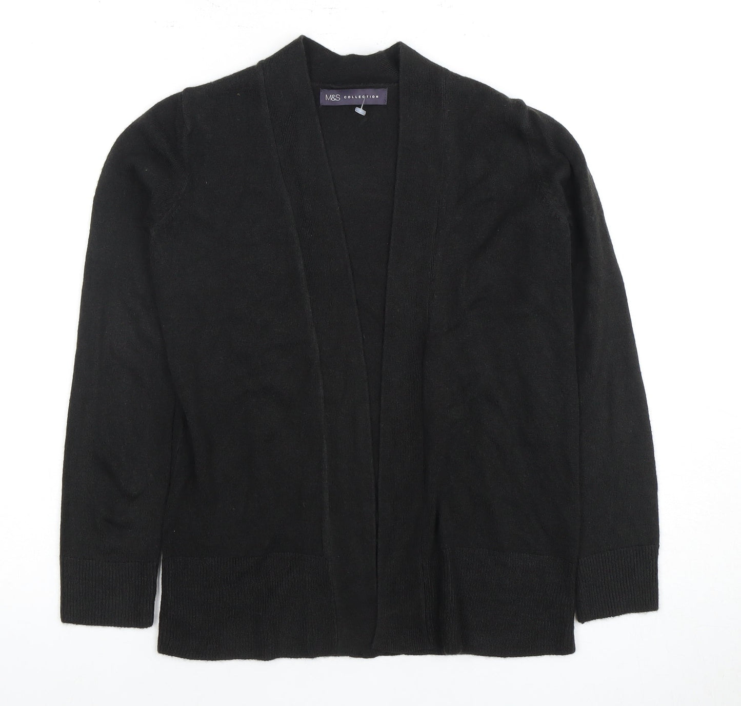 Womens UK Size XS Marks and Spencer Black Cardigan Jumper