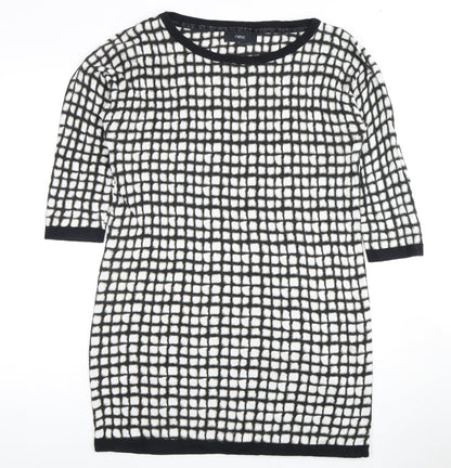 Next Women's Black Geometric Dress, Size 16