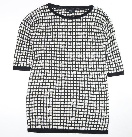 Next Women's Black Geometric Dress, Size 16