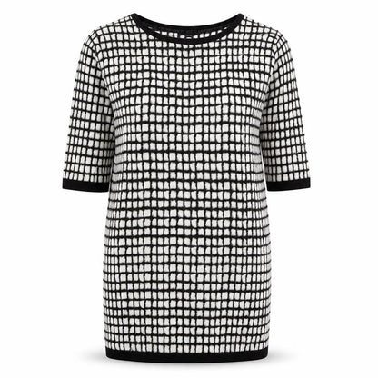 Next Women's Black Geometric Dress, Size 16