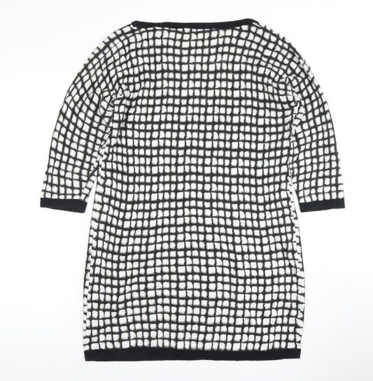 Next Women's Black Geometric Dress, Size 16