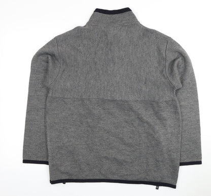 Firetrap Men's Grey Full Zip Jumper, Size L