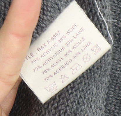 Firetrap Men's Grey Full Zip Jumper, Size L