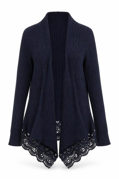 Womens UK Size S/M Anonymous Blue Cardigan Jumper