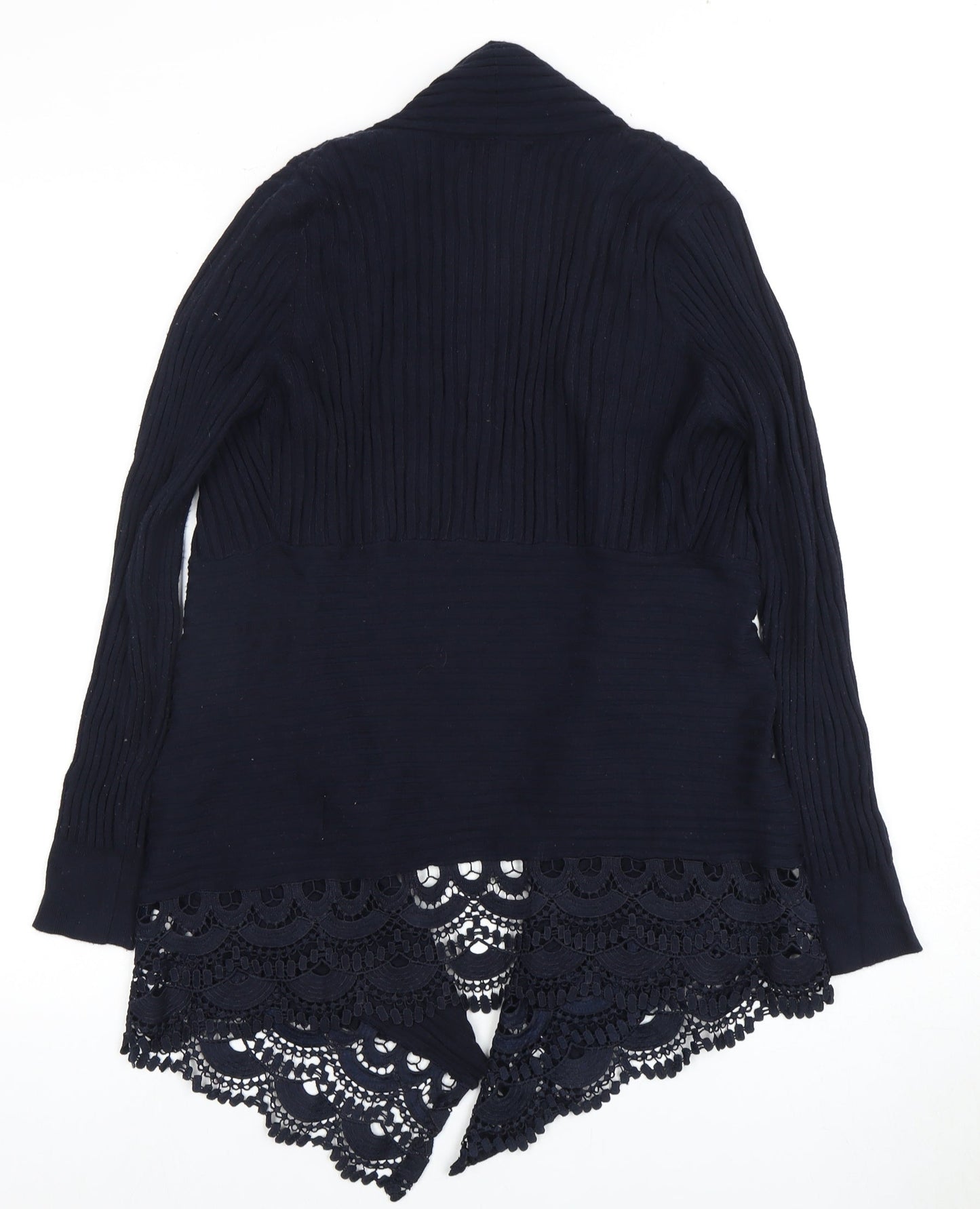 Womens UK Size S/M Anonymous Blue Cardigan Jumper