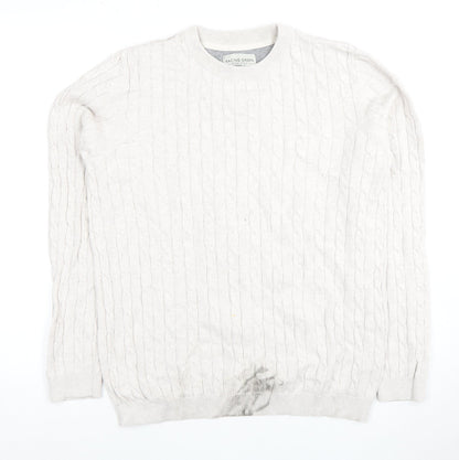 Mens UK Size M Racing Green Ivory Pullover