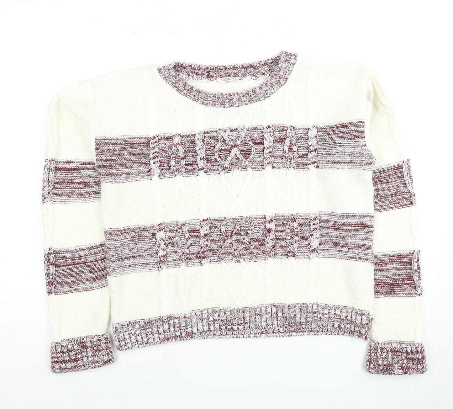 Womens UK Size M Soulcal & Co Multicoloured Pullover Jumper