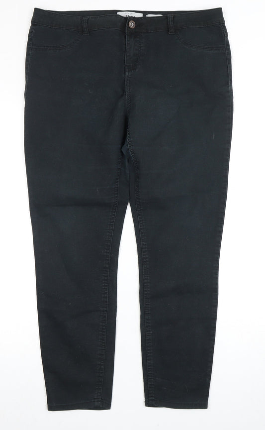 New Look Women's Black Skinny Jeans Size 16