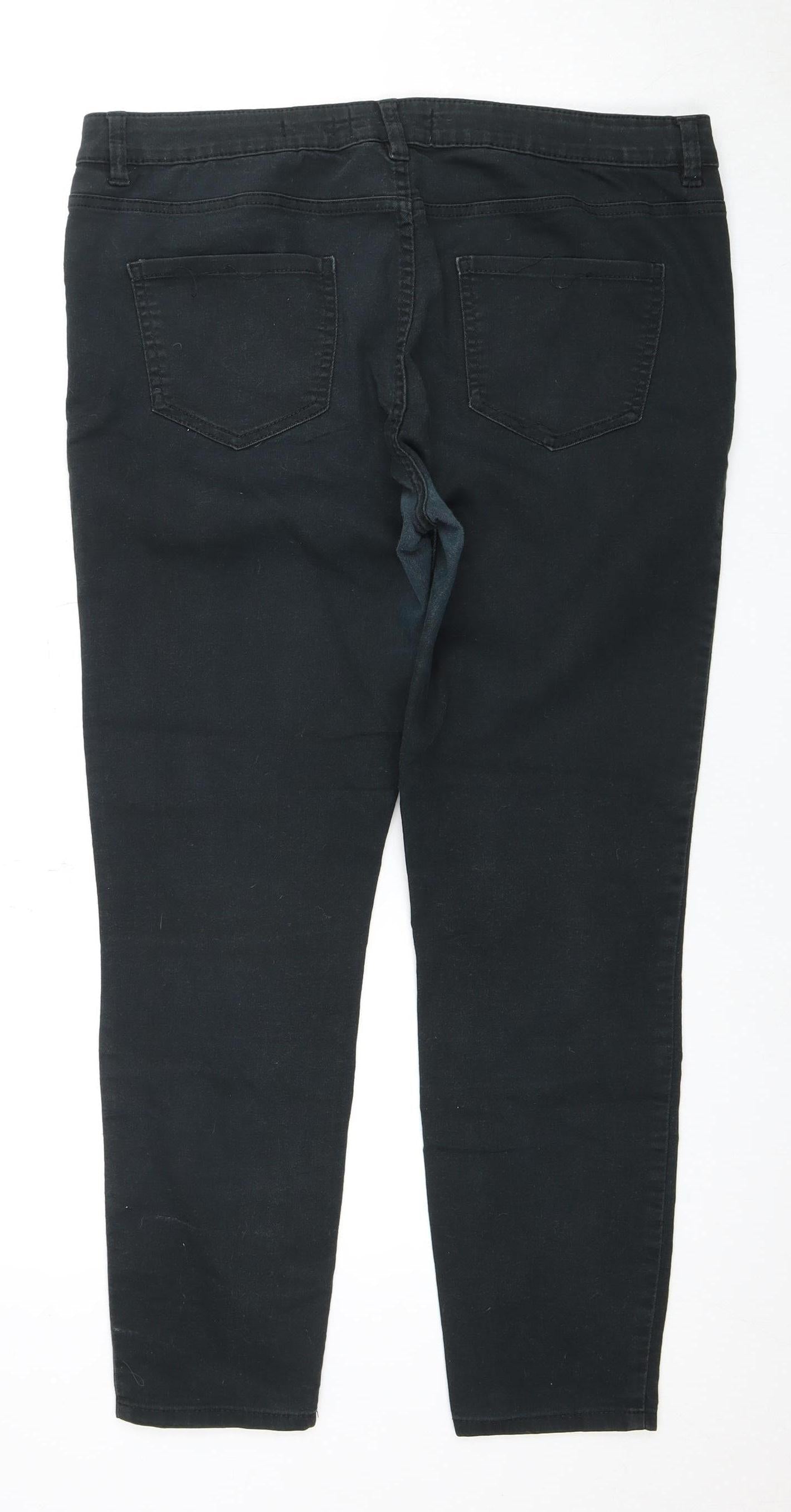 New Look Women's Black Skinny Jeans Size 16