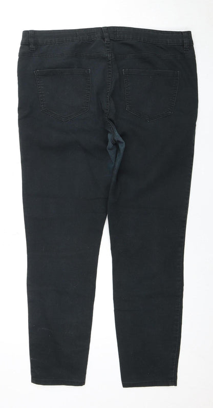 New Look Women's Black Skinny Jeans Size 16