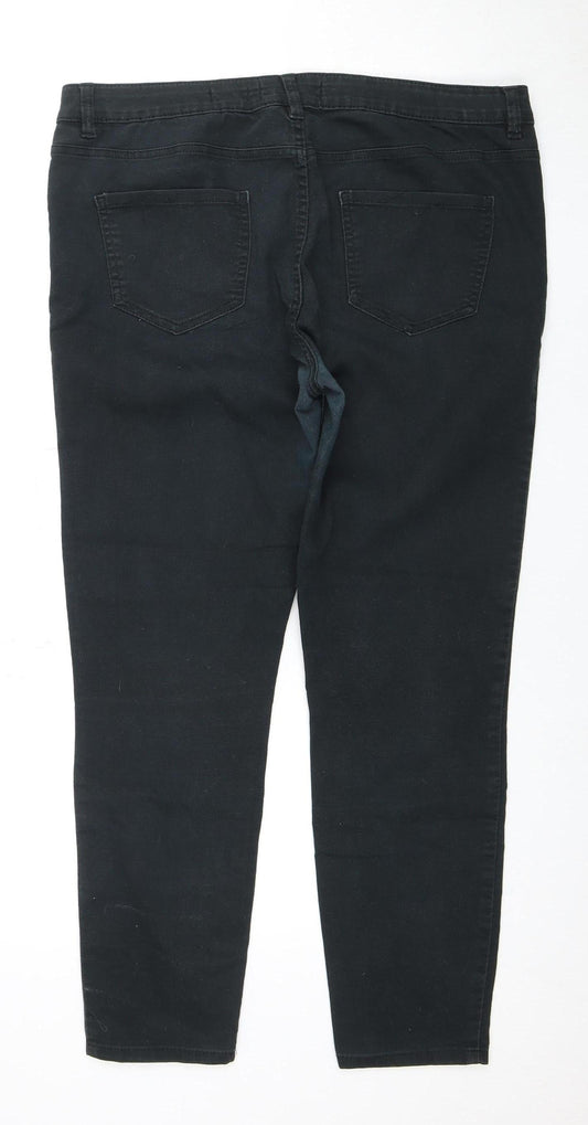 New Look Women's Black Skinny Jeans Size 16