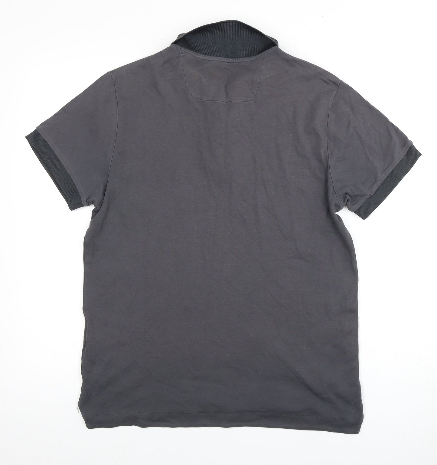 Jasper Conran Men's Grey Polo, M, Relaxed Modern Style