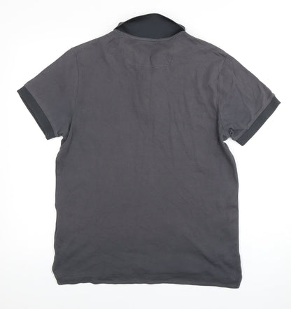 Jasper Conran Men's Grey Polo, M, Relaxed Modern Style