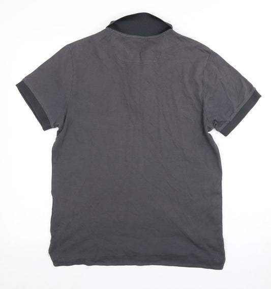 Jasper Conran Men's Grey Polo, M, Relaxed Modern Style