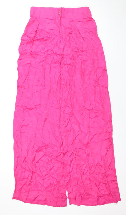 Womens UK Size 4 Zara   Pink Trousers