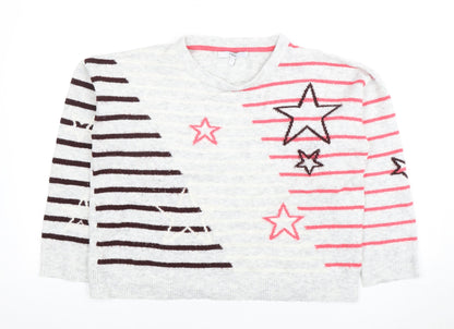Womens UK Size S NEXT Multicoloured Pullover Jumper