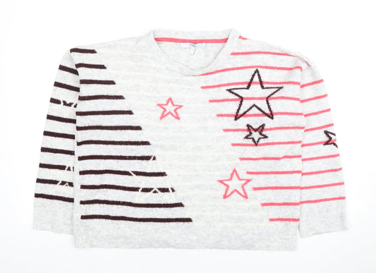 Womens UK Size S NEXT Multicoloured Pullover Jumper