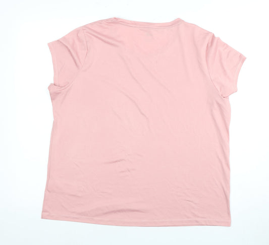 Puma Women's Pink XL Activewear T-Shirt