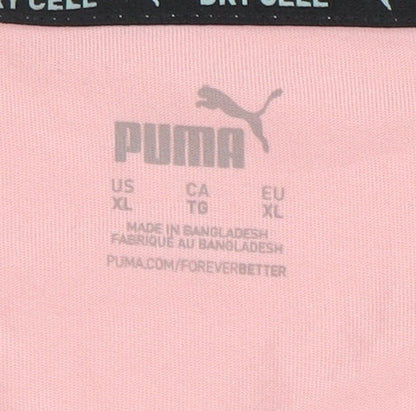 Puma Women's Pink XL Activewear T-Shirt