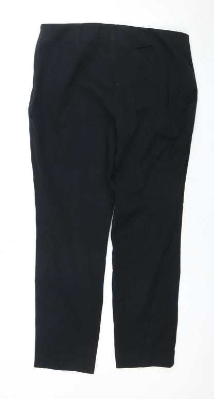 Womens UK Size 10 Lauren Ralph Lauren Slim Fit Casual Black Trousers