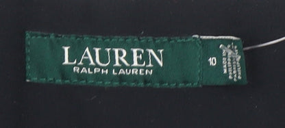 Womens UK Size 10 Lauren Ralph Lauren Slim Fit Casual Black Trousers