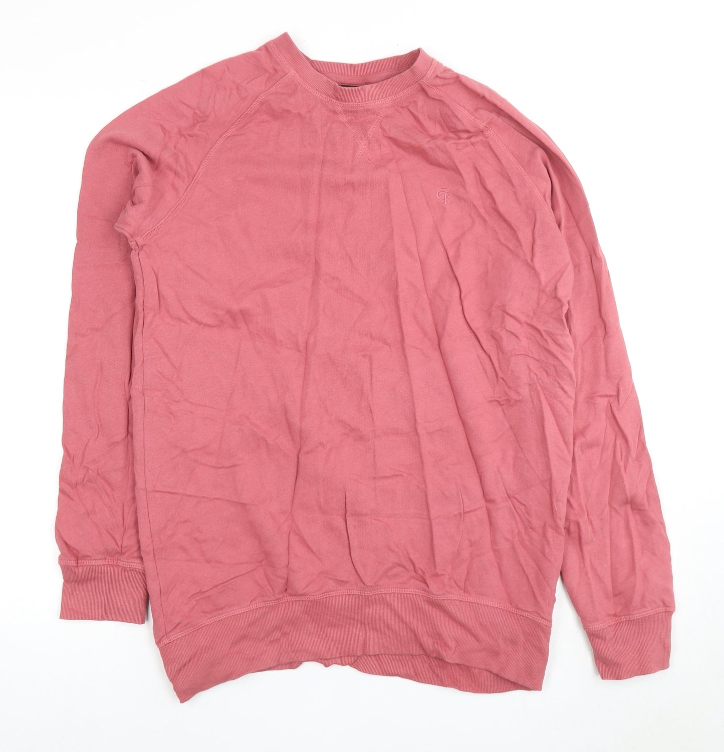 Mens UK Size M Cotton Traders Pink Pullover Sweatshirt