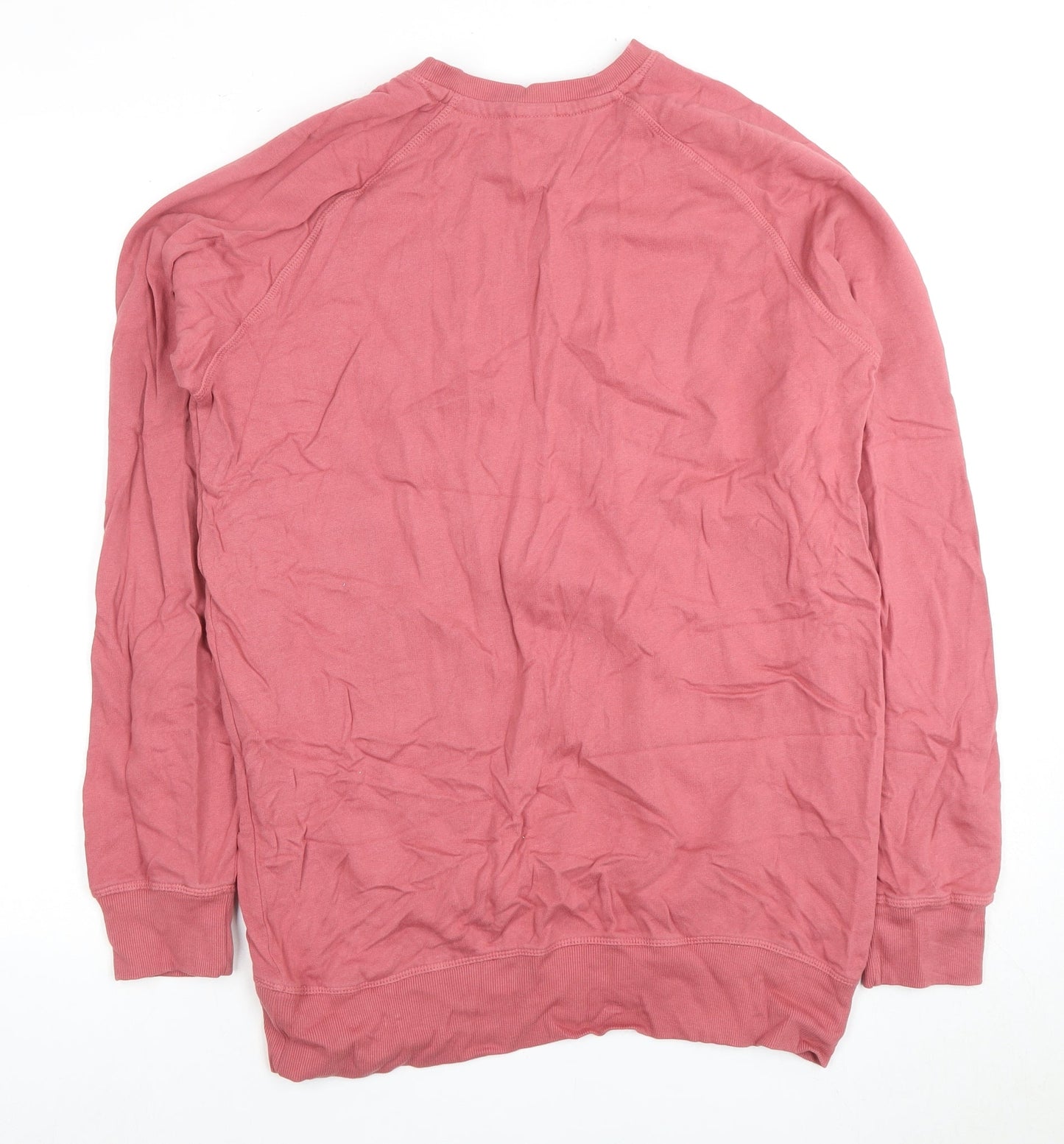 Mens UK Size M Cotton Traders Pink Pullover Sweatshirt
