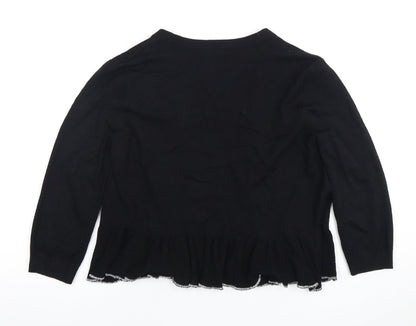 Womens UK Size 12 M&Co Black Cardigan