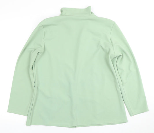 Quiz Women's Green Double-Breasted Blazer, Size 14