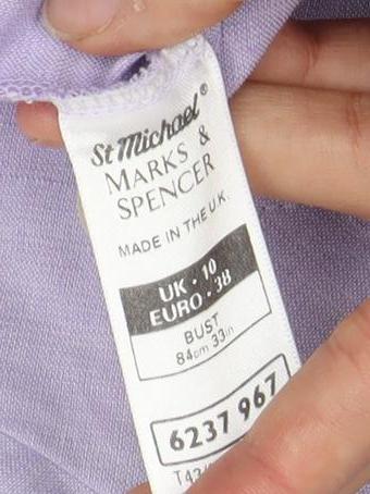 Womens UK Size 10 Marks and Spencer Multicoloured Basic Button-Up