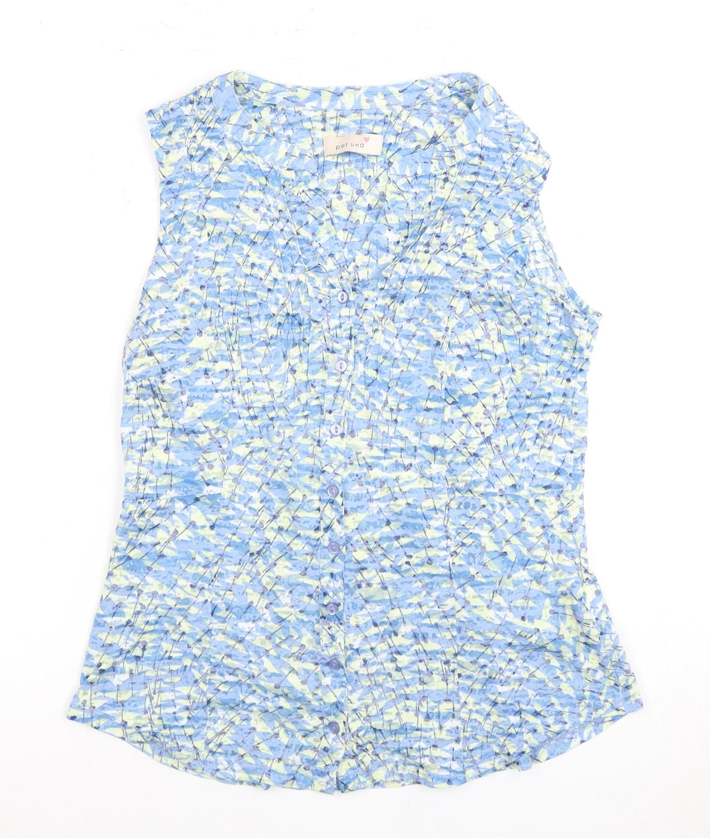 Womens UK Size 10 Marks and Spencer Multicoloured Basic Blouse