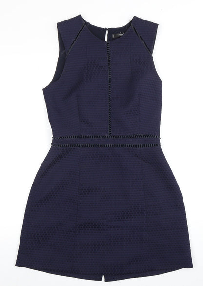 Mango Women's Blue Dress, Size 4, Sleeveless, Excellent