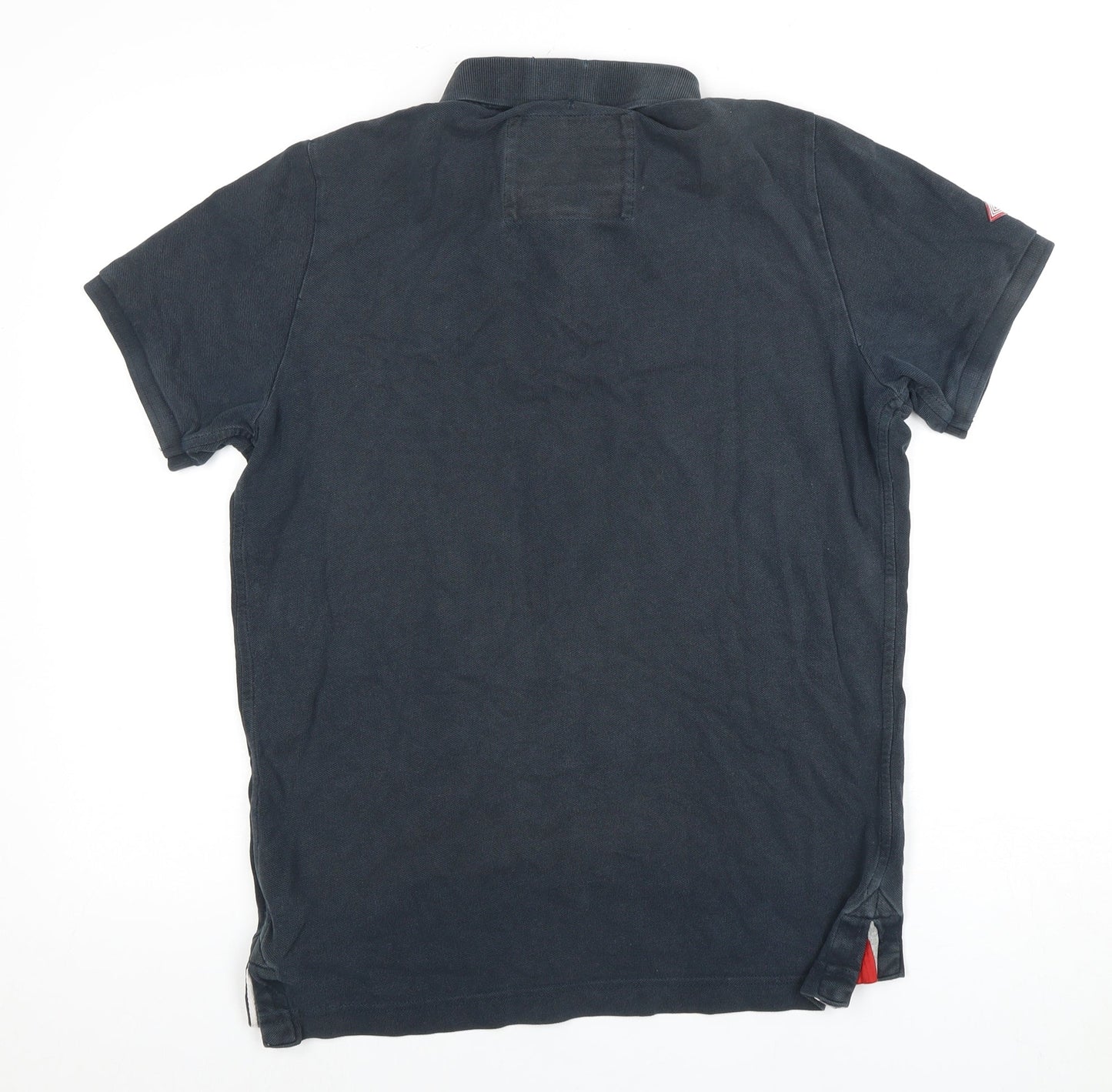 Superdry Men’s Black Polo, Size L, Casual Embroidered