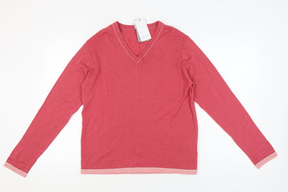 Ping Women's V-Neck Pullover Jumper, Size 16, Multicoloured