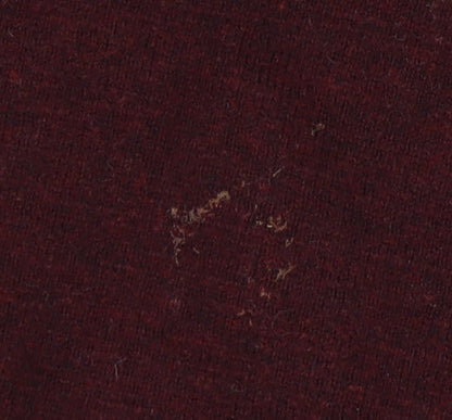 American Eagle Men's Red V-Neck Pullover Jumper S