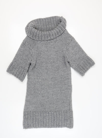 French Connection Grey Jumper Dress, Women, Size 10, Knit